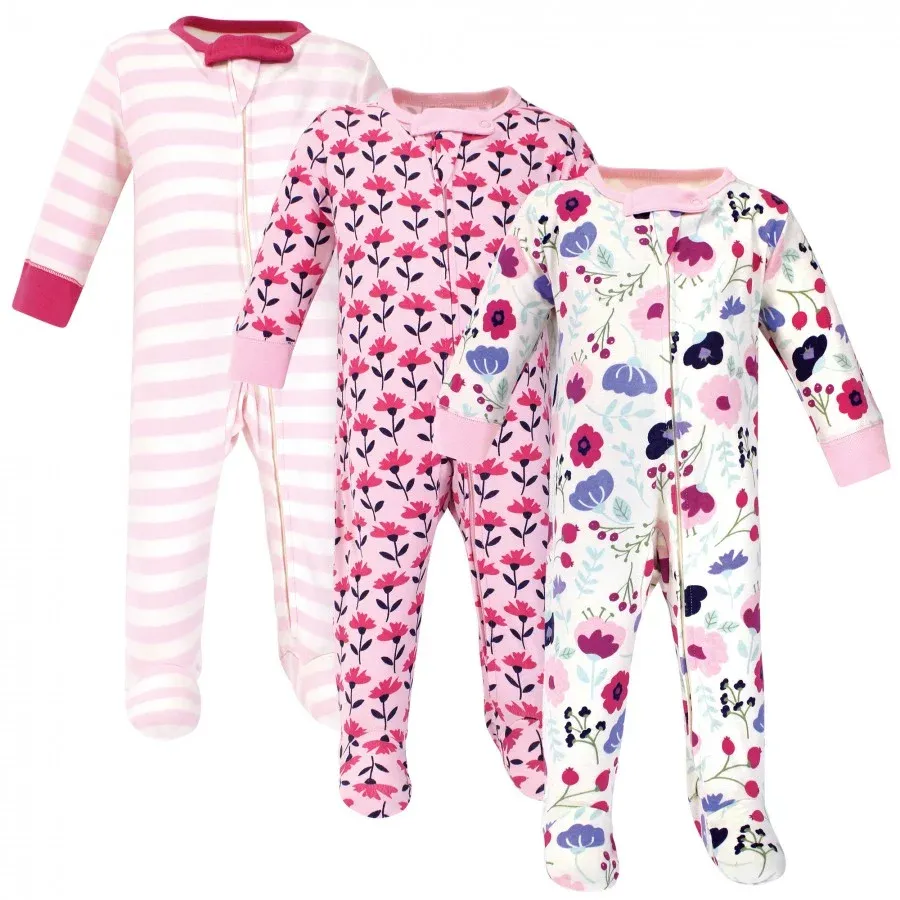 Touched by Nature Baby Girl's Organic Cotton Sleep and Play