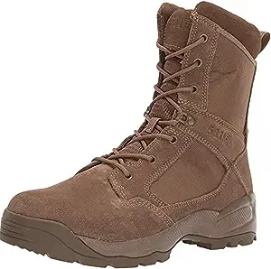 5.11 Tactical Men's A.T.A.C. 2.0 8-Inch Storm Boots, Ortholite Footbed, Slip-Resistant Outsole, Style 12392