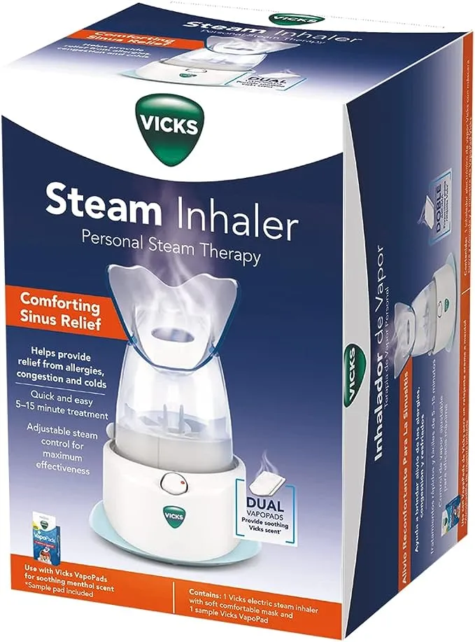 Vicks Personal Electric Steam Inhaler - White