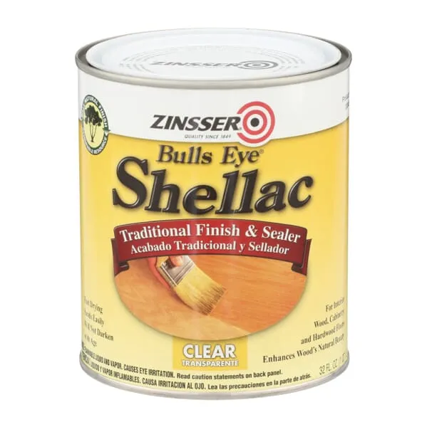 Zinsser Bulls Eye Shellac, Clear - 1 qt can