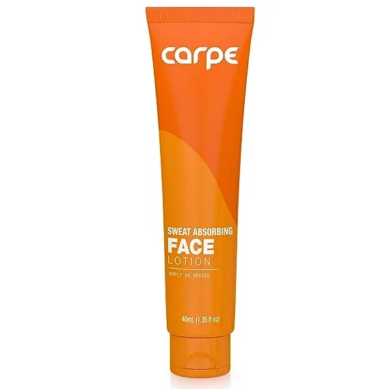 Carpe No-Sweat Face - (Pack of 2) Helps Keep Your Face, Forehead, and Scalp Dry - Sweat Absorbing Gelled Lotion - Plus Oily Face Control - With Silica Microspheres and Jojoba Esters