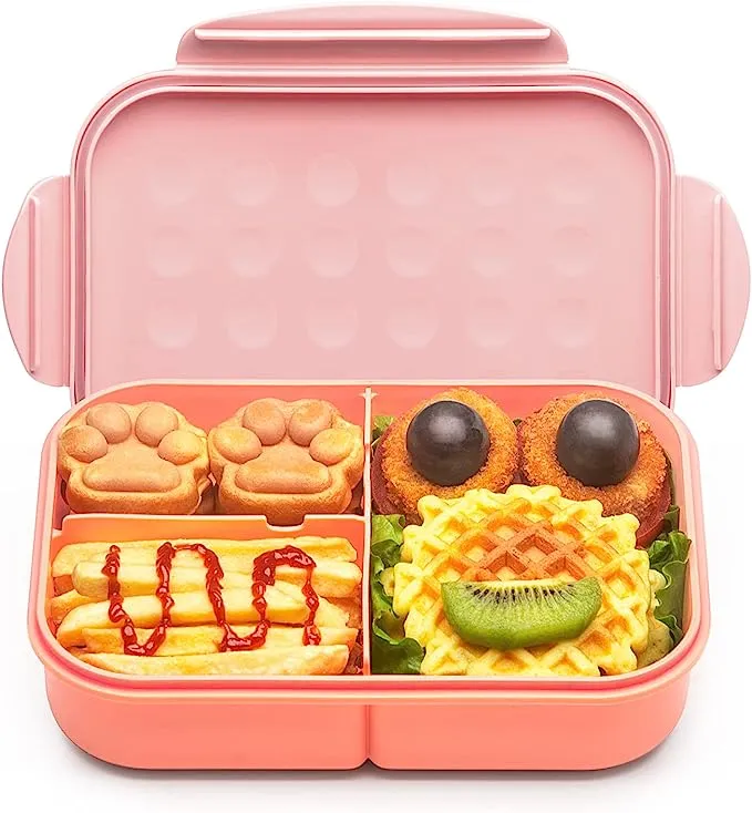 MISS BIG® Bento Box,Bento Box for Kids,Lunch Box Kids,Ideal Leakproof Kids Lunch Box,Lunch Containers No BPAs and Chemical Dyes,M/W,D/W & Fridge Safe(1150ml Pink)