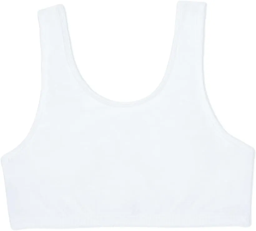 Fruit of the Loom Girls' Cotton Built-up Stretch Sports Bra