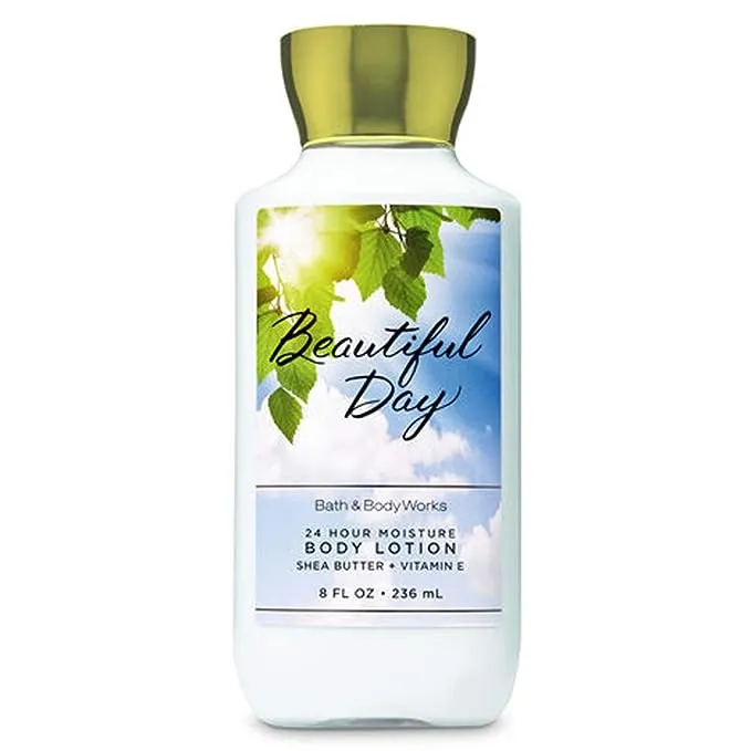 Bath & Body Works Beautiful Day 2019 Edition 24 hour Moisture Super Smooth Body Lotion with Shea Butter, Coconut Oil and Vitamin E 8 fl oz / 236 mL