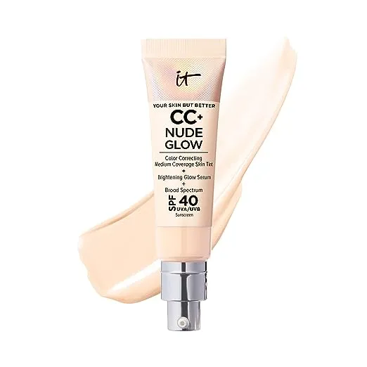 It Cosmetics Cc+ Nude Glow Lightweight Foundation + Glow Serum SPF 40 - Light