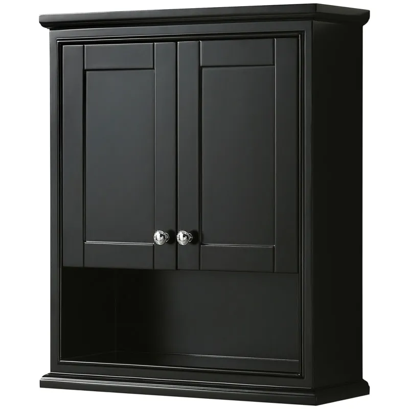 Wyndham Collection WCS2020WCDE Deborah Wall-Mounted Storage Cabinet in Dark Espresso