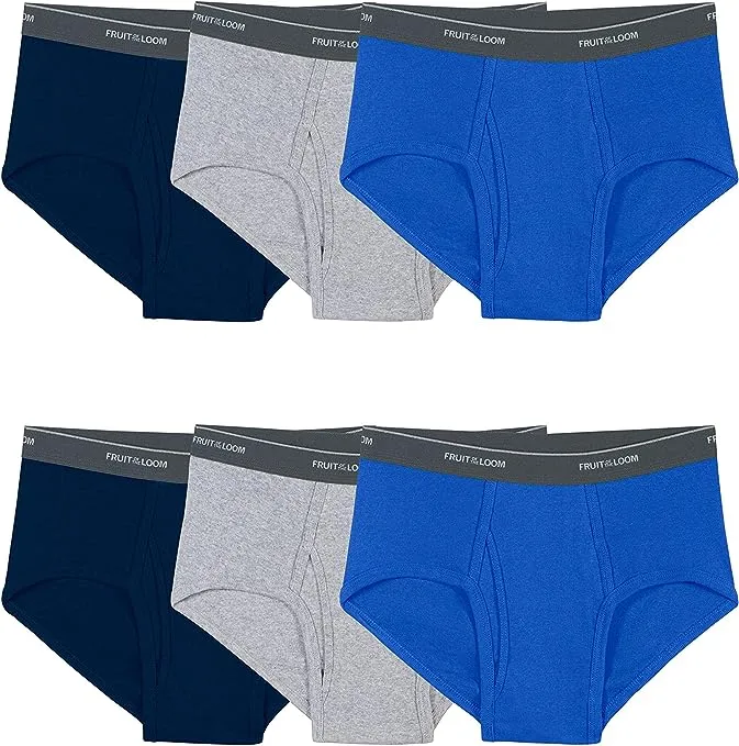 Fruit of the Loom Men's Fashion Briefs, 6 Pack, Sizes S-3XL