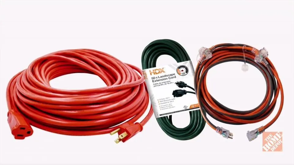 100 ft. 16/3 Light Duty Indoor/Outdoor Extension Cord, Orange