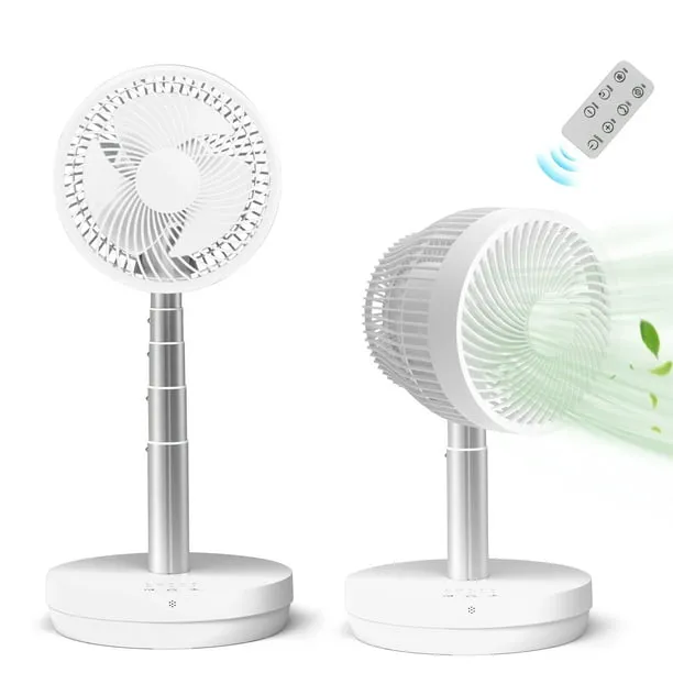 Assark 9''portable Oscillating Fan For Travel, 10000mah Rechargeable