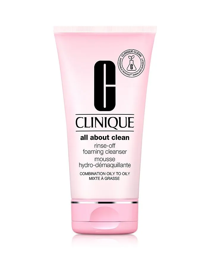 Clinique All About Clean Rinse Off Foaming Cleanser 3X5 oz = 15 oz 3 Large Tubes