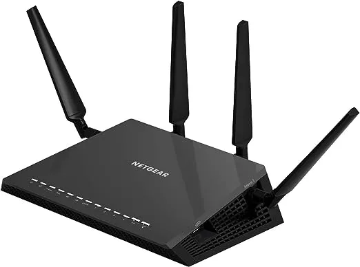 NETGEAR Nighthawk X4S Smart WiFi Router (R7800) - AC2600 Wireless Speed (up to 2600 Mbps) | Up to 2500 sq ft Coverage & 45 Devices | 4 x 1G Ethernet, 2 x 3.0 USB, and 1 x eSATA ports