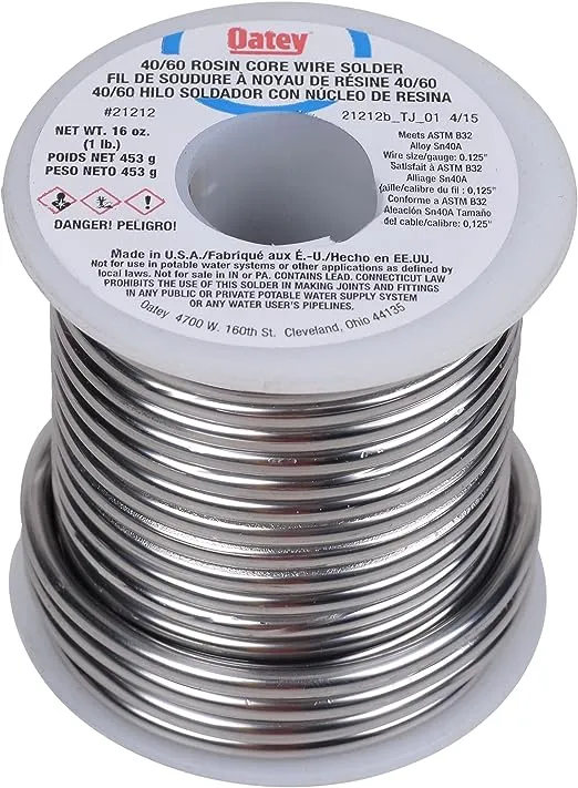 Oatey 21212 Rosin Core Solder 1 Pound