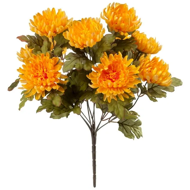 Artificial Mum Bush by OakRidge™ Silk Floral Décor