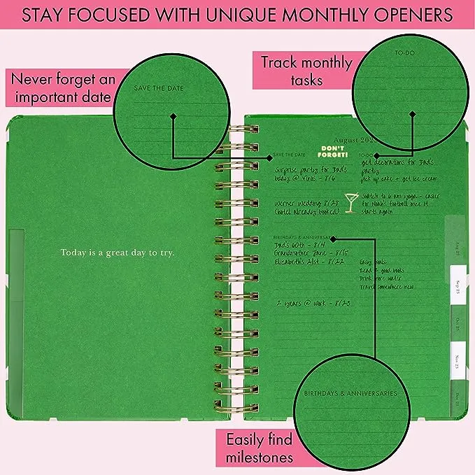 Kate Spade Large 17 Month Planner -Adventure Starts Now