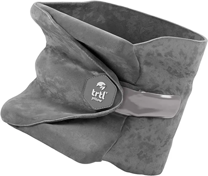 trtl Travel Pillow Cool for Neck Support- Cooling Neck Pillow with Cushioning Foam for Stability and Comfort, Breathable Fabric, Lightweight and Easy to Carry