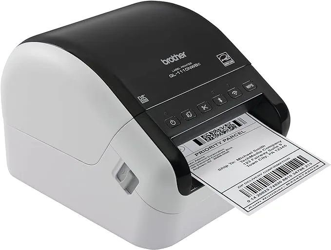 Brother QL-1110NWB Wide Format Professional Label Printer with Ethernet and Bluetooth