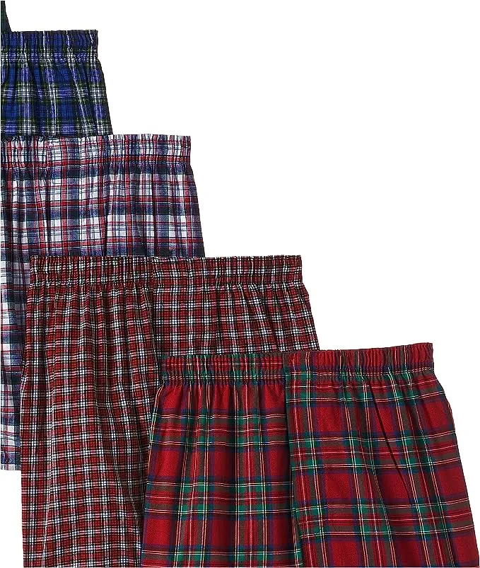 Hanes Ultimate Men's Big Tartan Boxers, 5-Pack