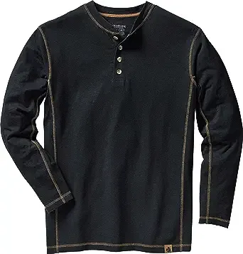 NEW Legendary Whitetails Men's Maverick Slub Henley in Brown Size 2XL