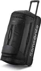 Samsonite Andante 2 Wheeled Rolling Duffel Bag, All Black, 28-Inch