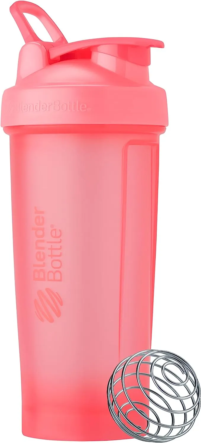 BlenderBottle Classic V2 Shaker Bottle Perfect for Protein Shakes and Pre Workout, 28oz, Full Color Tan