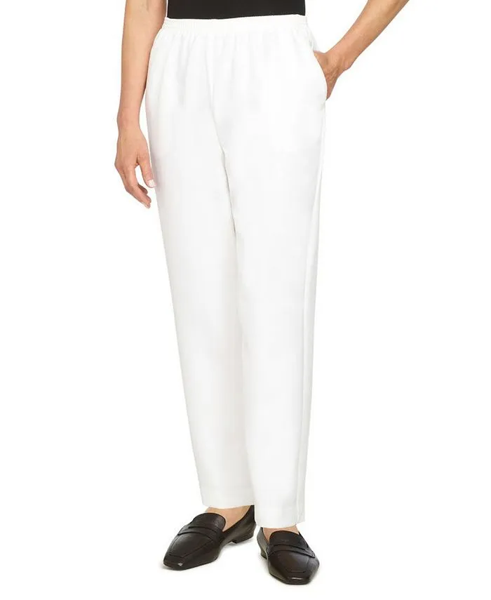 Alfred Dunner Women's Plus Straight Leg Pants