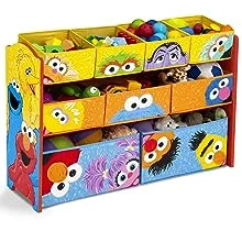 Delta Children Deluxe Multi Bin Organizer Sesame Street