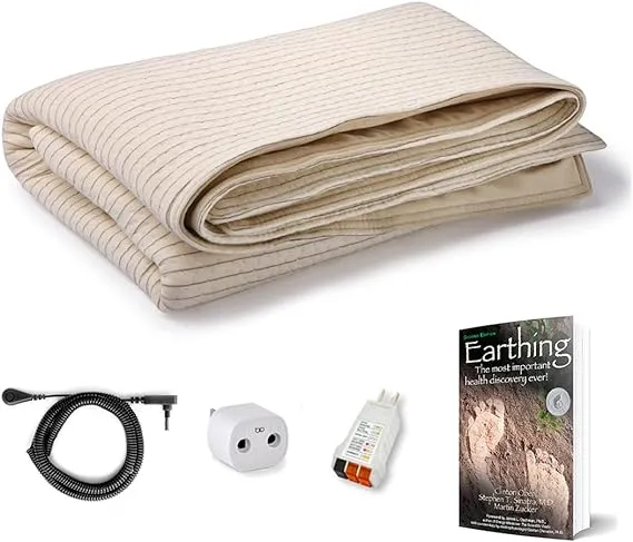 Earthing Grounding Throw Kit, grounding Blanket, grounding Sheet, Improve Sleep with Clint Ober's Products