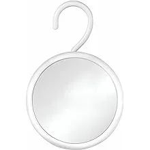 Mirrorvana Hangable Round Fogless Shower Shaving Mirror with 360° Swivel Rotatable Hook for Hanging and Bonus Anti-Fog Spray - Anti Fog Shatterproof