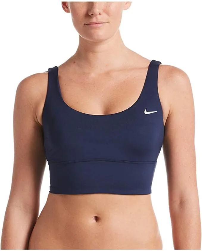 Nike Women's Swim Essential Scoop Neck Midkini Top