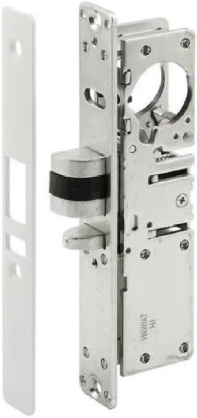 Pacific Doorware Storefront Door Mortise Deadlatch Adams Rite Style Lock in Aluminum (1-1/8" Backset, Left Hand)