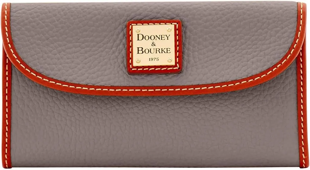 Dooney & Bourke Handbag, Pebble Grain Continental Clutch - Taupe 