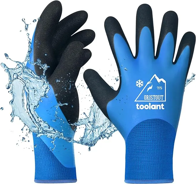 OriStout Waterproof Winter Work Gloves for Men and Women, Touchscreen, Freezer Gloves, Thermal Insulated, for Cold Weather