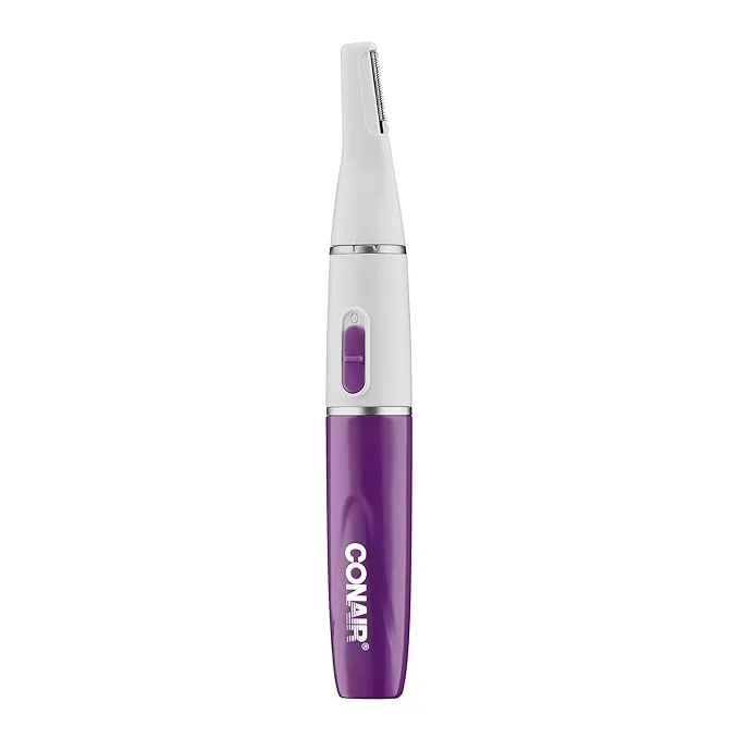 Conair Ladies Facial Trimmer All in One Brows Nose Face Precision Trim Purple