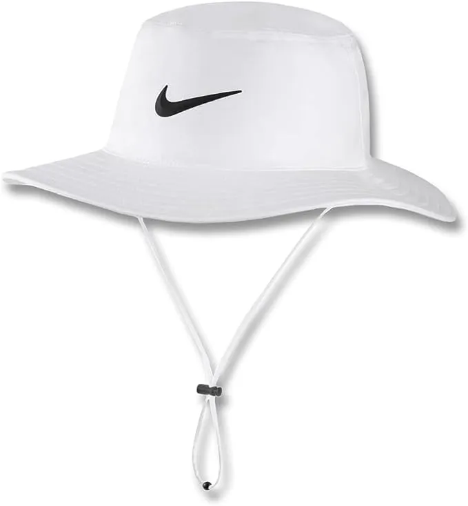 Nike 2022 Dri-FIT UV Golf Bucket Hat White/Black Small/Medium