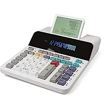 Sharp EL-1901 Paperless Printing Calculator with Check and Correct, 12-Digit LCD Primary Display, Functions the Same as a Printing Calculator/Adding Machine with Scrolling LCD Display Instead of Paper