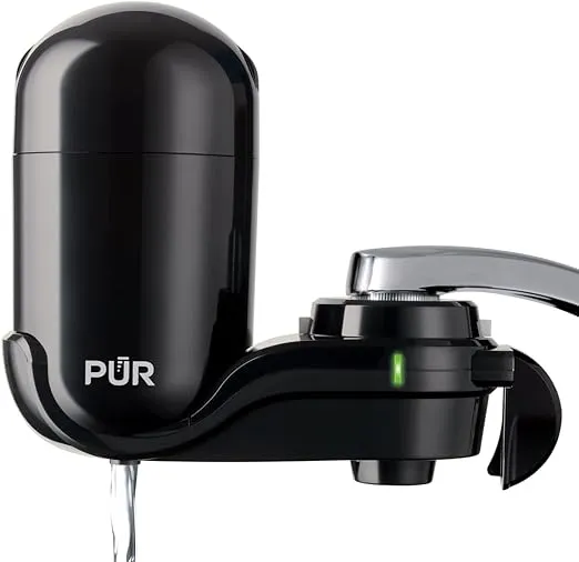 PUR Faucet Mount Water Filtration System, Vertical, Black, FM-2000B