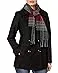 LONDON FOG Women's Double Breasted Peacoat with Scarf