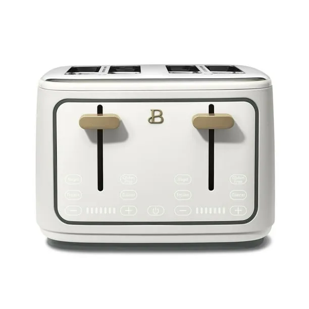 Beautiful 4-Slice Toaster with Touch-Activated Display, Cornflower Blue by Drew Barrymore