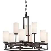 Designers Fountain 83889-FBZ Del Ray 9-Light Chandelier - Flemish Bronze