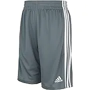 Adidas Navy Blue Boys&#039; Classic 3-Stripes Mesh Shorts Boys &amp; Toddlers Size Med