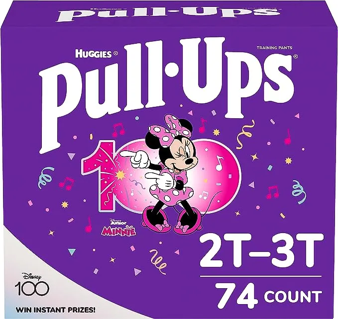 Pull-Ups Learning Designs Female Training Pants, 2T-3T, 74 Count