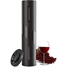 COKUNST Electric Wine Opener, Battery Operated Wine Bottle Openers with Foil Cutter, One-click Button Corkscrew Remover for Home Kitchen Party Wedding