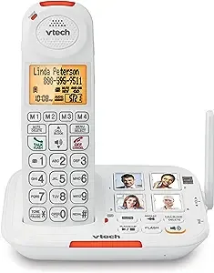 VTech VTSN5127 Amplified Cordless Answering System with Big Buttons & Display