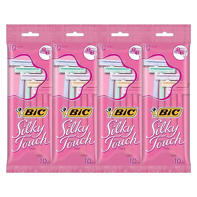 BIC, Rasoirs jetables Silky Touch, 10 pièces