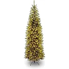 National Tree Kingswood Fir Pencil Tree with Clear Lights 7.5'