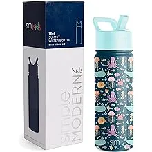 Simple Modern Kids Water Bottle with Straw Lid Insulated Stainless Steel Reusable Tumbler for Toddlers