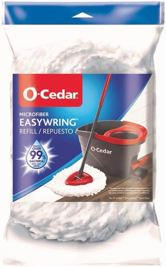 O-Cedar EasyWring™ Spin Mop Refill, Removes 99% of Bacteria