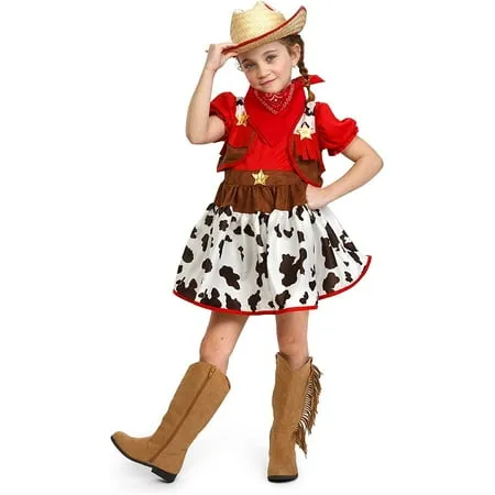 Dress Up America Cowgirl Costume For Kids – Wild West Dress-Up For Girls