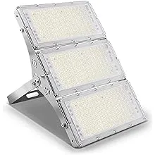 Viugreum 300W LED Flood Light, 24000LM Super Bright Outdoor Work Stadium Lights, 6000K Daylight White, 1500W Halogen Equivalent, IP66 Waterproof Security Floodlight for Garage, Garden, Lawn, Yard