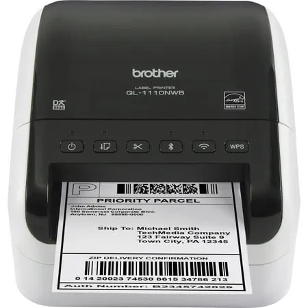 Brother QL1110NWB 6.7&#034;x8.7&#034;x5.9&#034; 69 Labels Print Speed Label Printer New